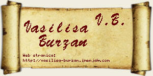 Vasilisa Burzan vizit kartica
